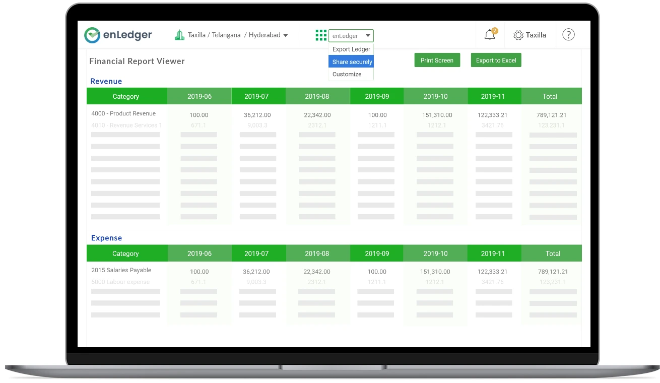 Collaborative master ledger for Inter and Intra company acceptance and planning which auto-Synchronizes with enterprise systems.